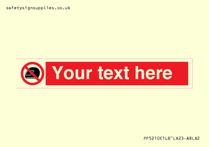 Custom No Motorcycle Helmets Sign